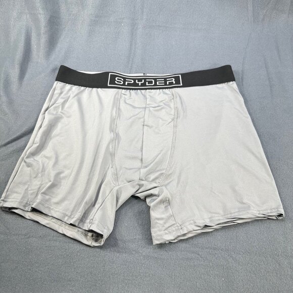 Spyder Men's Size Large Brief Boxer Silver New Without Tags - Picture 1 of 8